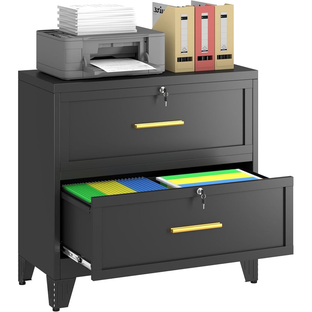 Home Security Letters - Secure Metal Lateral File Cabinet, 2