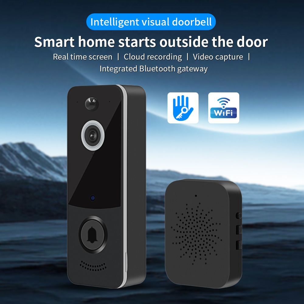 Home Security Bell - 1080P WIFI Video Doorbell TTLOCK App