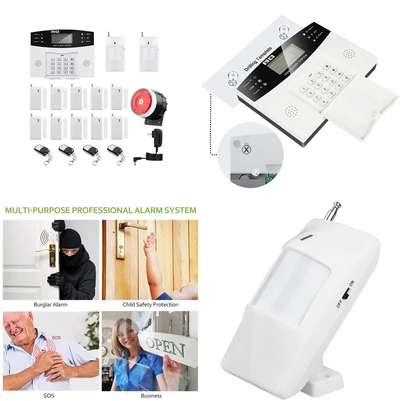 Home Security Kit - House Burglar Alarm Kit Auto Dial
