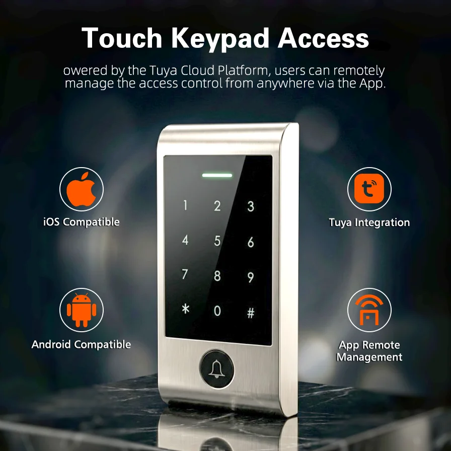 Home Security Bell - Advanced WIFI Remote Control Touch Keypad