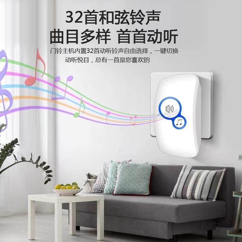 Home Security Bell - Wireless Alarm Guest Welcome Chime Door