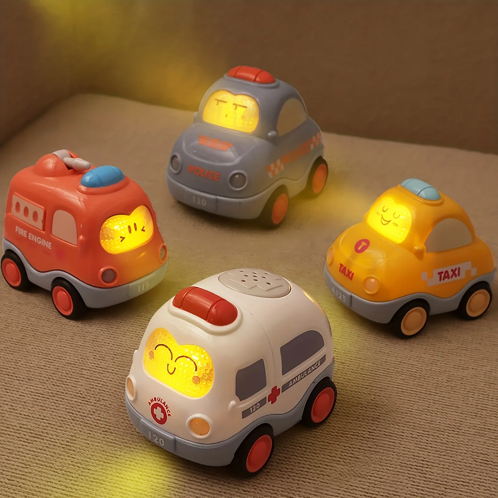 Home Security Police - Pull Back Vehicle Toy Toddlers Cars
