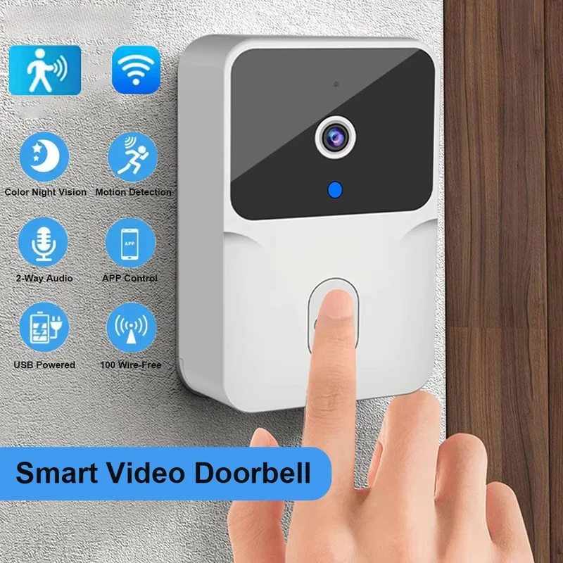 Home Security Monitoring Service - Smart Home WiFi Video Doorbell Wireless