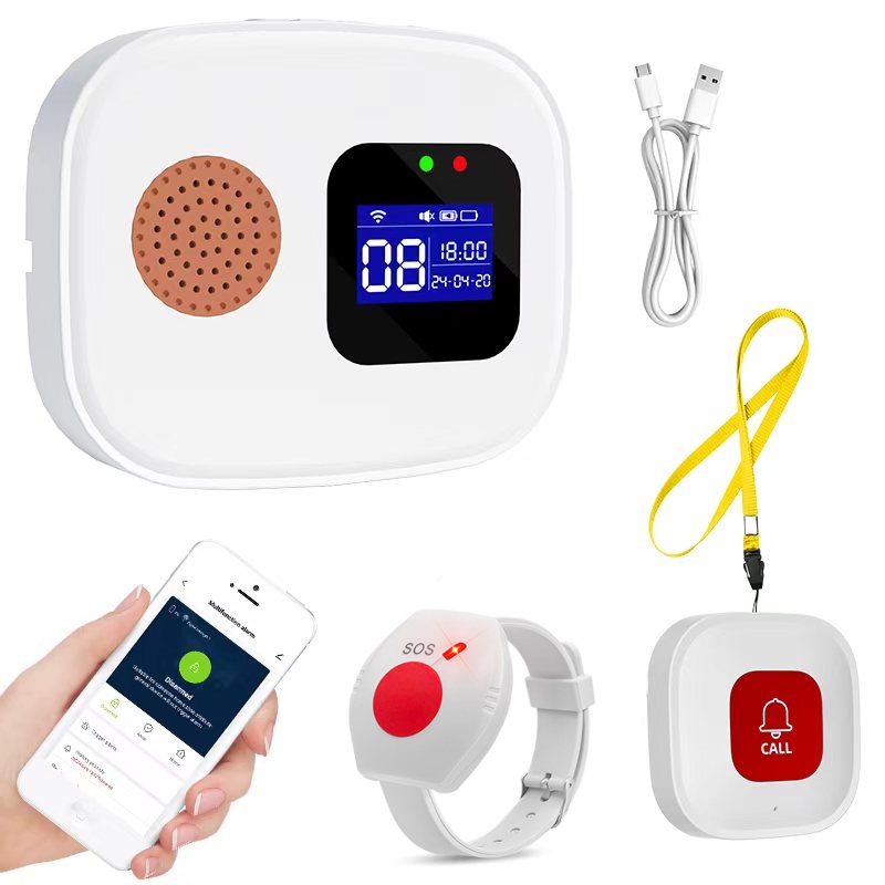 Home Security With Monitoring - Emergency Call Button for Seniors, Tuya