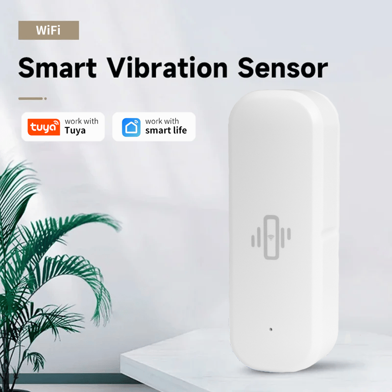 Home Security With Monitoring - Tuya Smart Devices WiFi Vibration Sensor