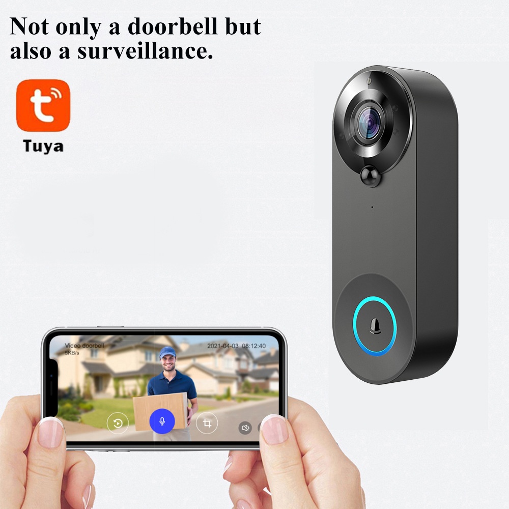 Tuya 1080P Wireless WIFI Doorb - đánh giá và giá Home Security Monitoring Service