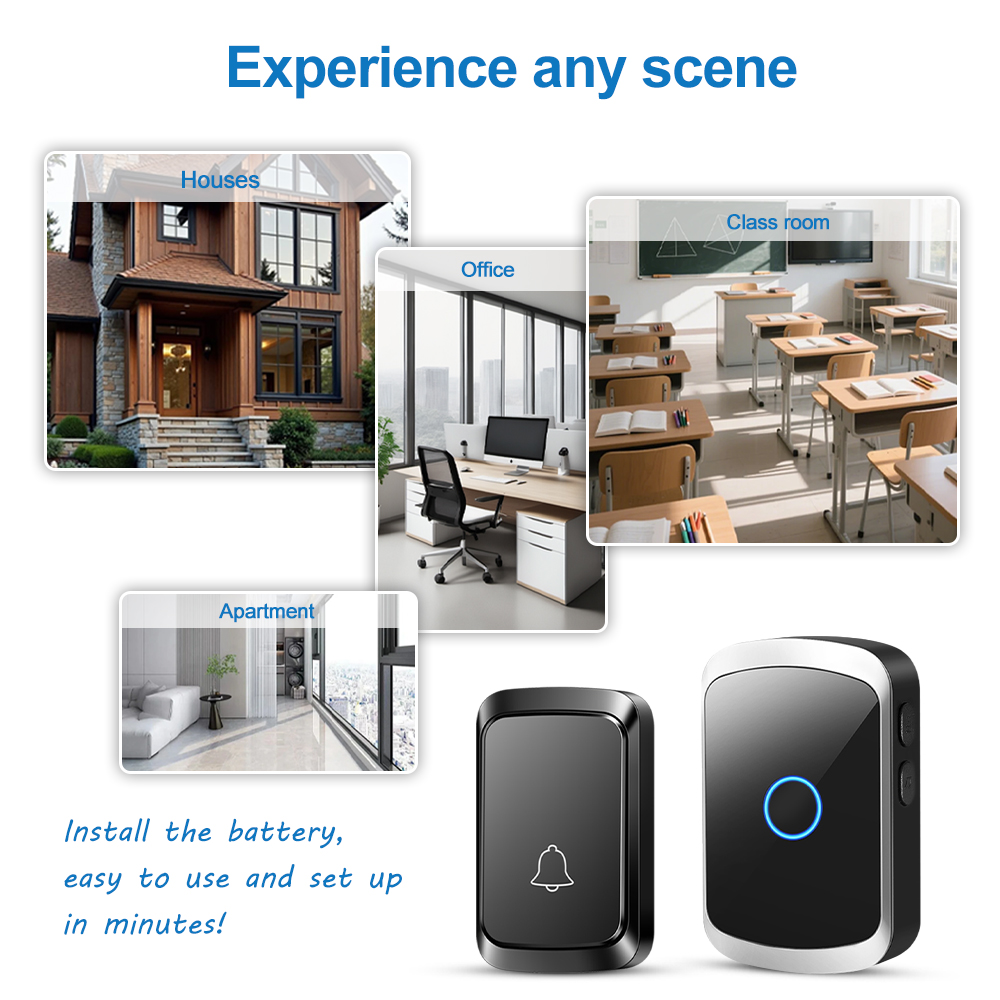 Smart Wireless Doorbell Door C - đánh giá và giá Home Security Bell