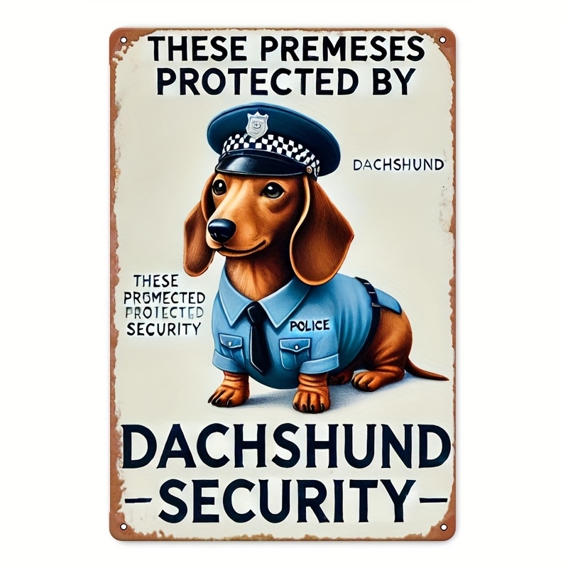 2D Flat Vintage Dachshund Secu - đánh giá và giá Home Security Police