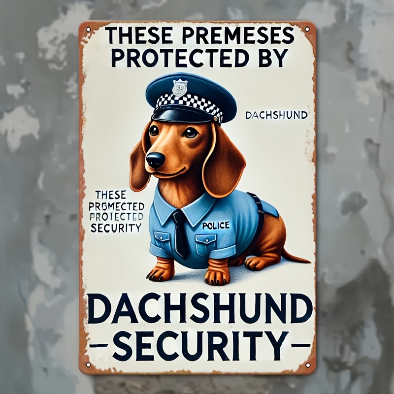 2D Flat Vintage Dachshund Secu - đánh giá và giá Home Security Police
