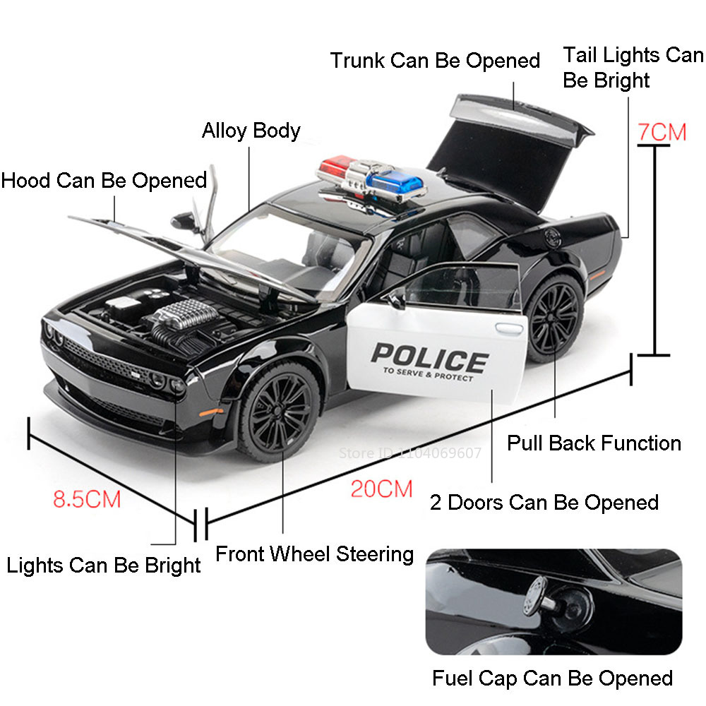 1:22 Challenger SRT Police Car - đánh giá và giá Home Security Police