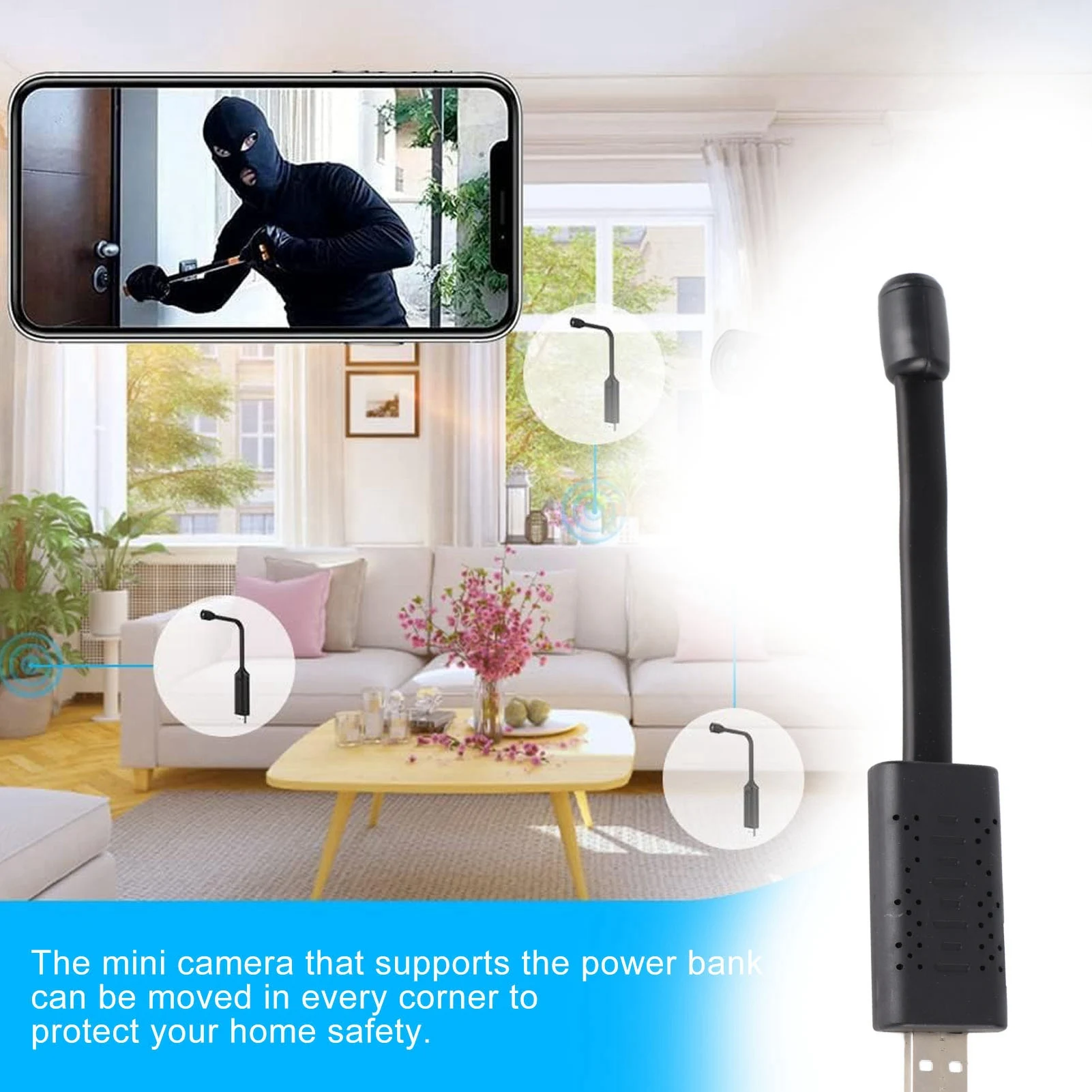USB WiFi Security Camera 1080P - đánh giá và giá Home Security Monitoring Service