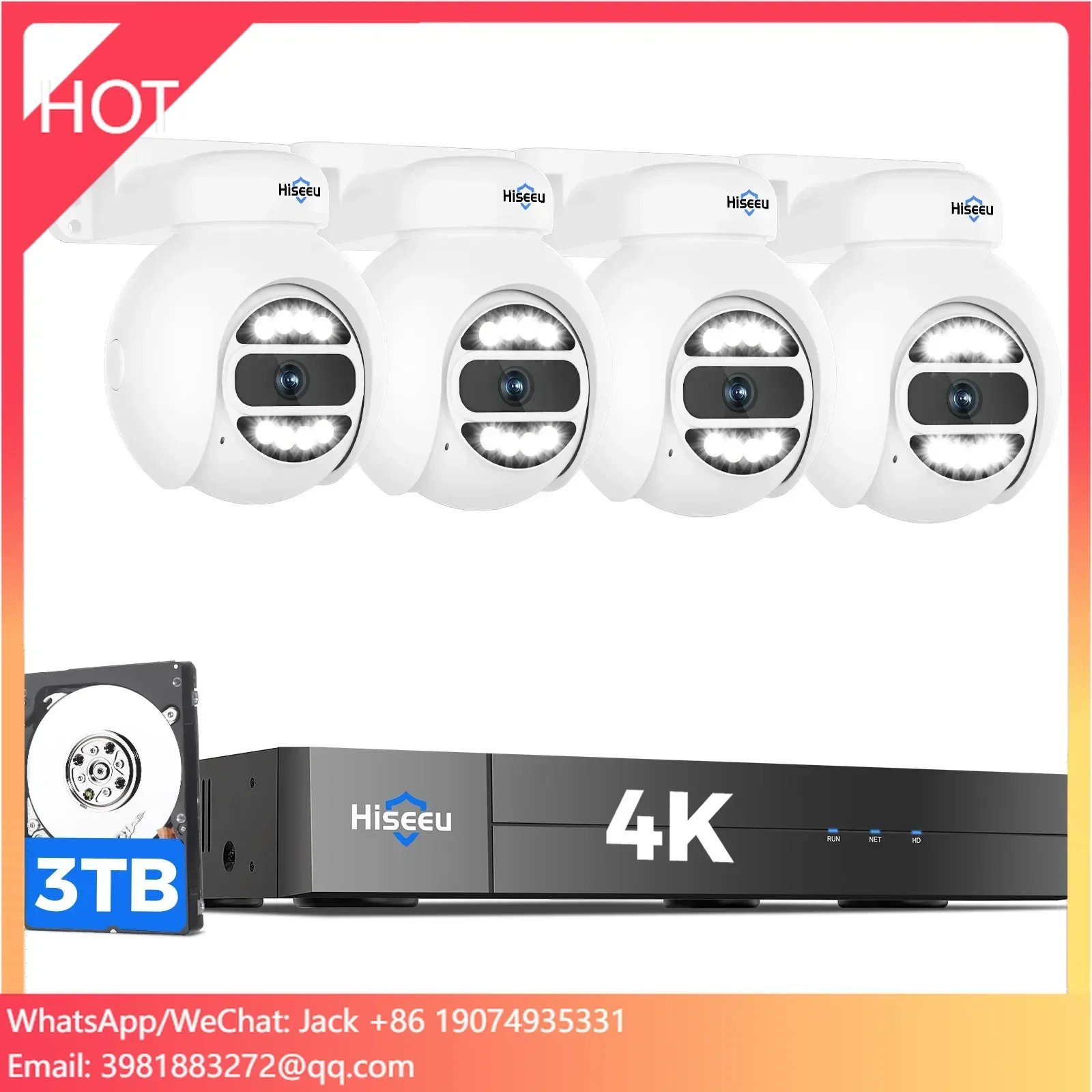 Hiseeu Automatic Tracking 5mp  - đánh giá và giá Home Security And Camera System