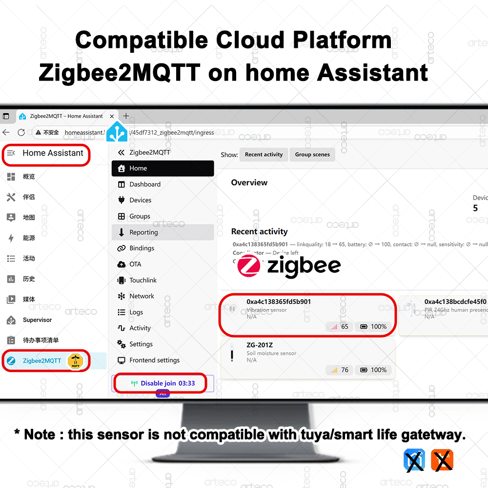 ZigBee Smart Vibration Sensor  - đánh giá và giá Home Security With Monitoring