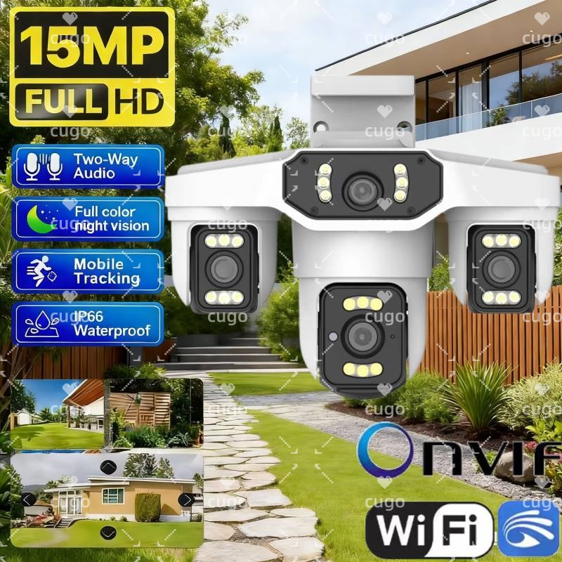 15MP 8K Wifi IP Camera Three L - đánh giá và giá Home Security Police
