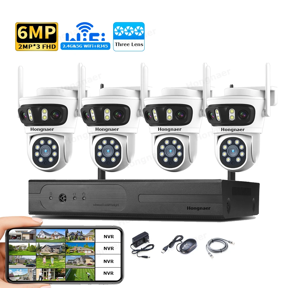 2026 Hongnaer 6MP 4CH 3 Lens 2 - đánh giá và giá Home Security And Camera System