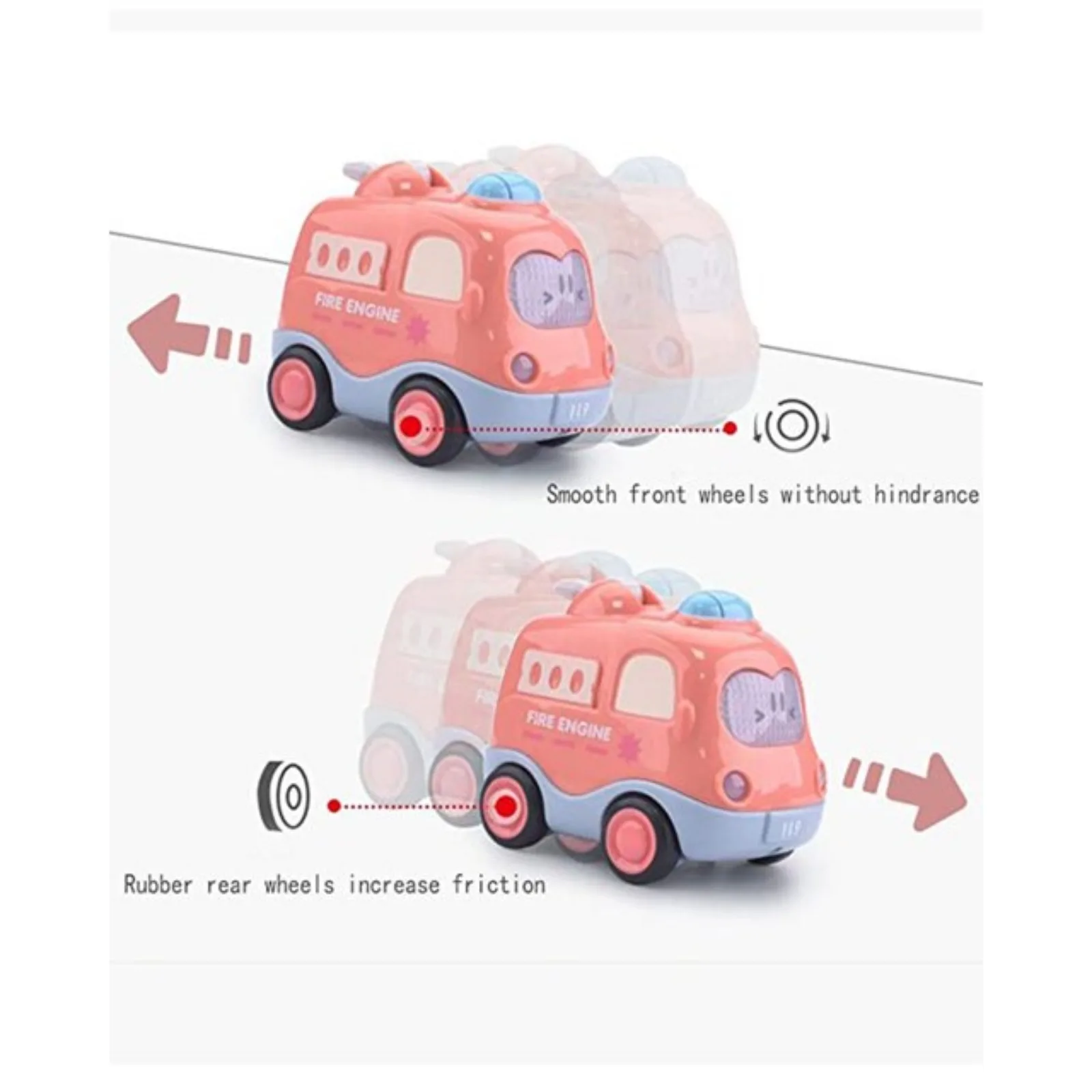 Pull Back Vehicle Toy Toddlers - đánh giá và giá Home Security Police