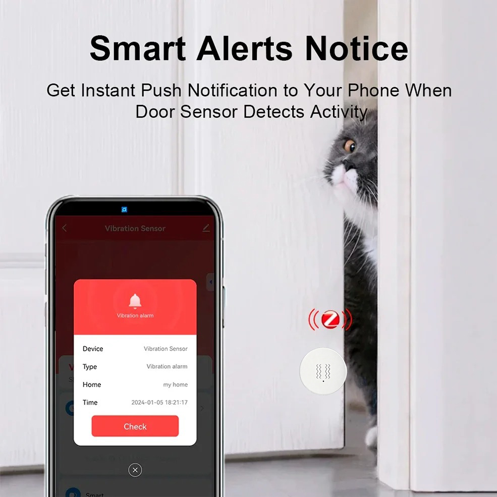 Tuya ZigBee Smart Vibration &  - đánh giá và giá Home Security With Monitoring