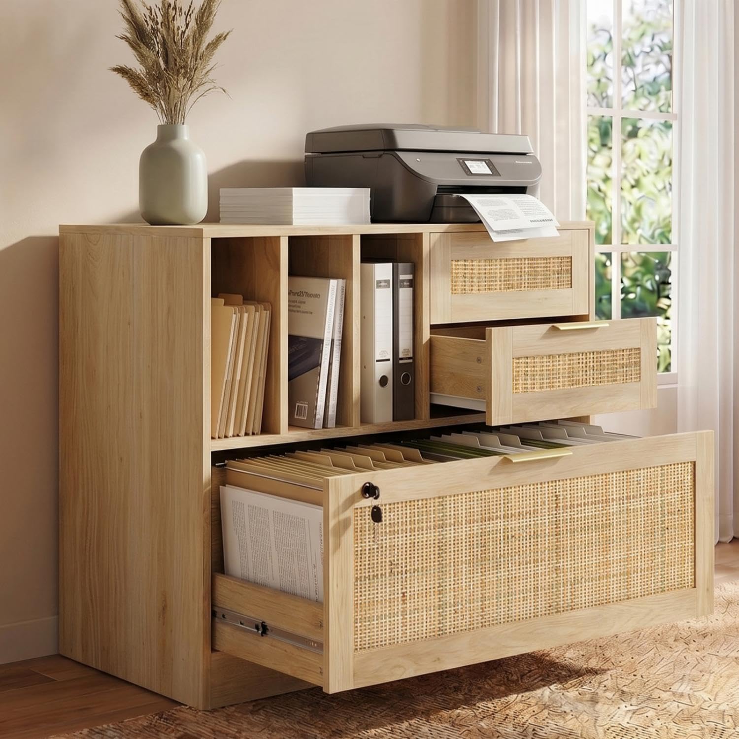 Three Drawer Lateral Wood Ratt - đánh giá và giá Home Security Letters