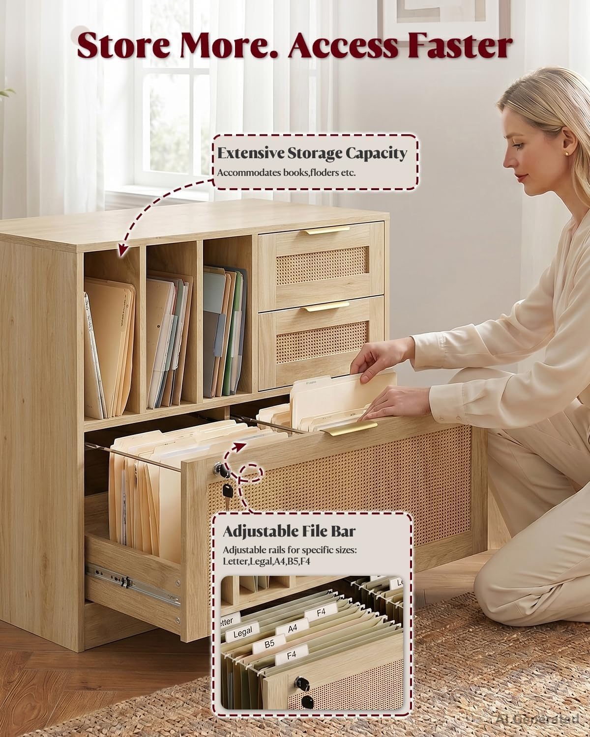 Three Drawer Lateral Wood Ratt - đánh giá và giá Home Security Letters