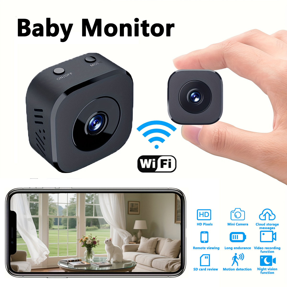 1080P HD Mini WiFi Camera Indo - đánh giá và giá Home Security With Monitoring