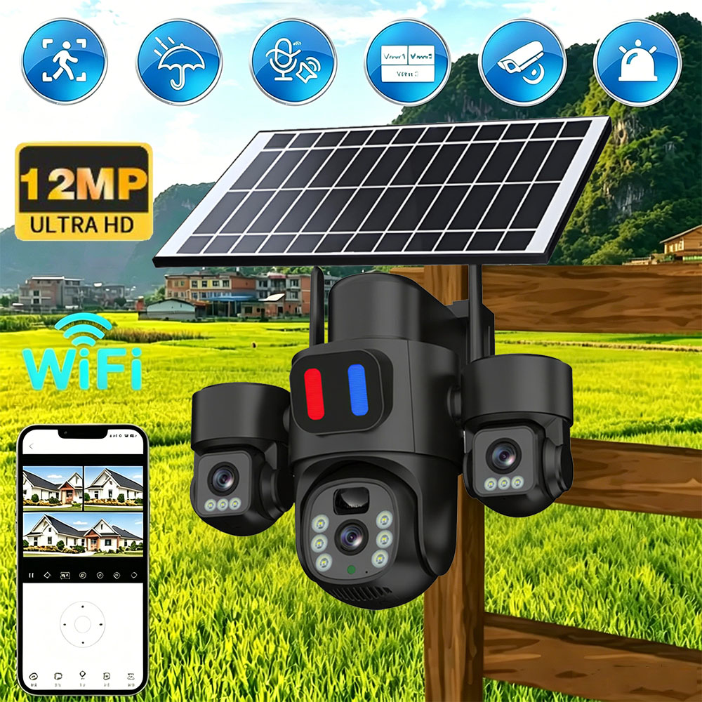 Solar WiFi PTZ Camera Outdoor  - đánh giá và giá Home Security Monitoring Service