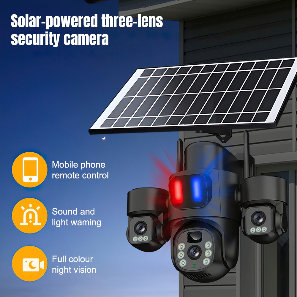 Solar WiFi PTZ Camera Outdoor  - đánh giá và giá Home Security Monitoring Service