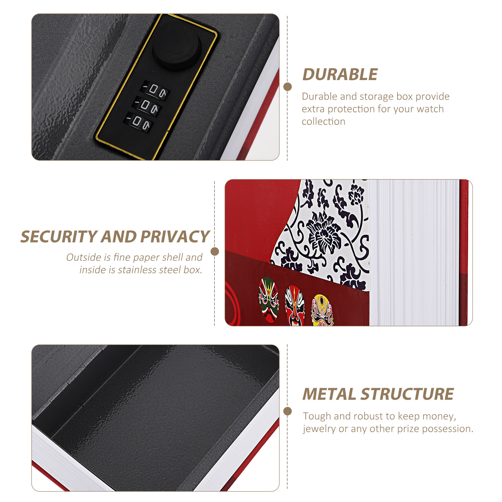 Book Safe Box Hidden Metal Sec - đánh giá và giá Home Security Letters
