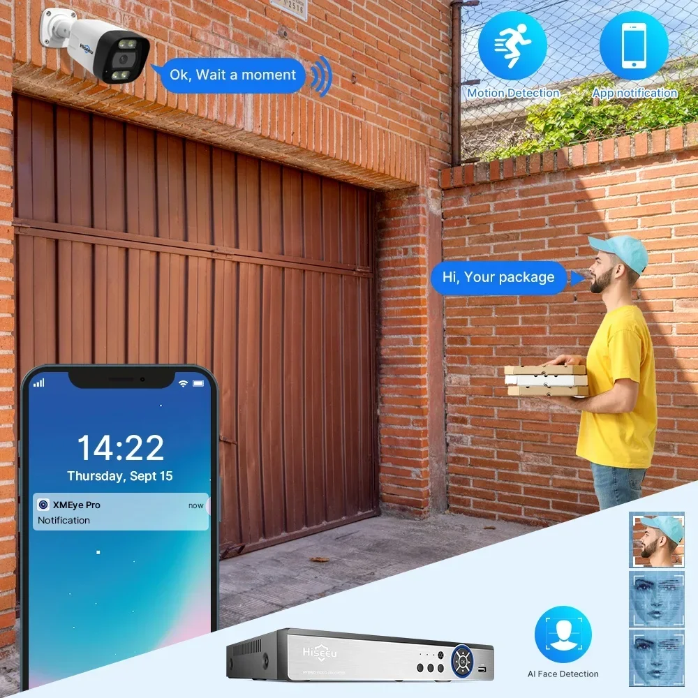 Hiseeu 4K 8channel 8mp Outdoor - đánh giá và giá Home Security And Camera System