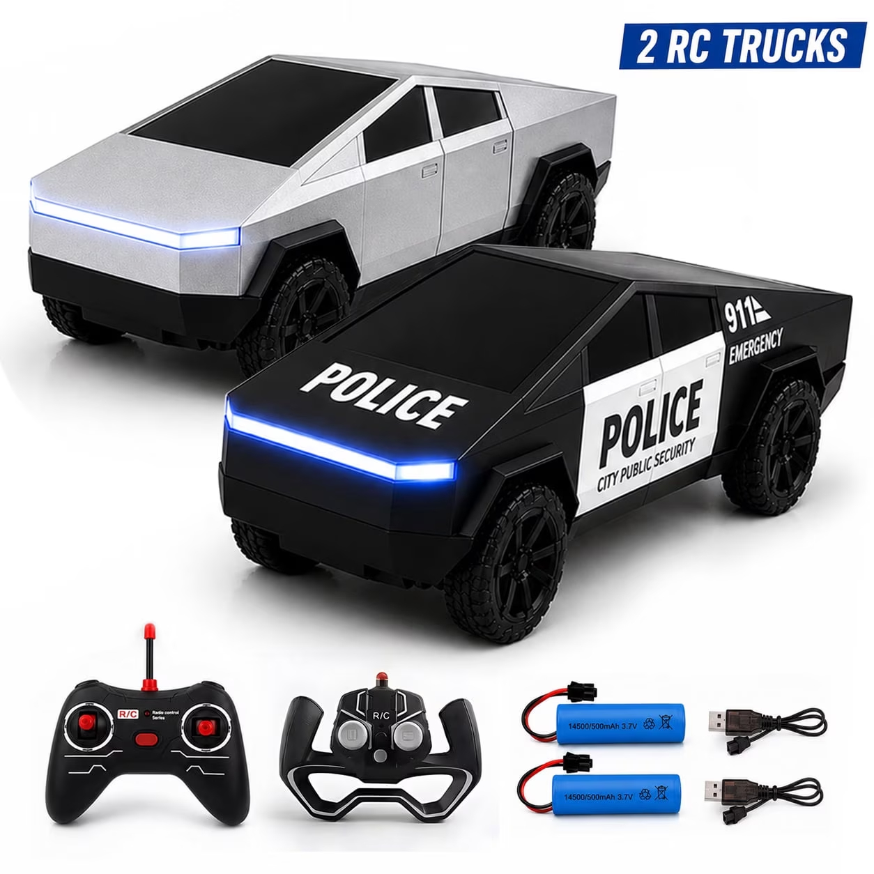 2PCS RC Cyber Truck Toys Remot - đánh giá và giá Home Security Police