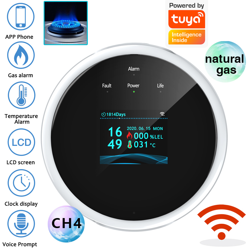 2.4G WiFi Gas Alarm Sensor Com - đánh giá và giá Home Security With Monitoring