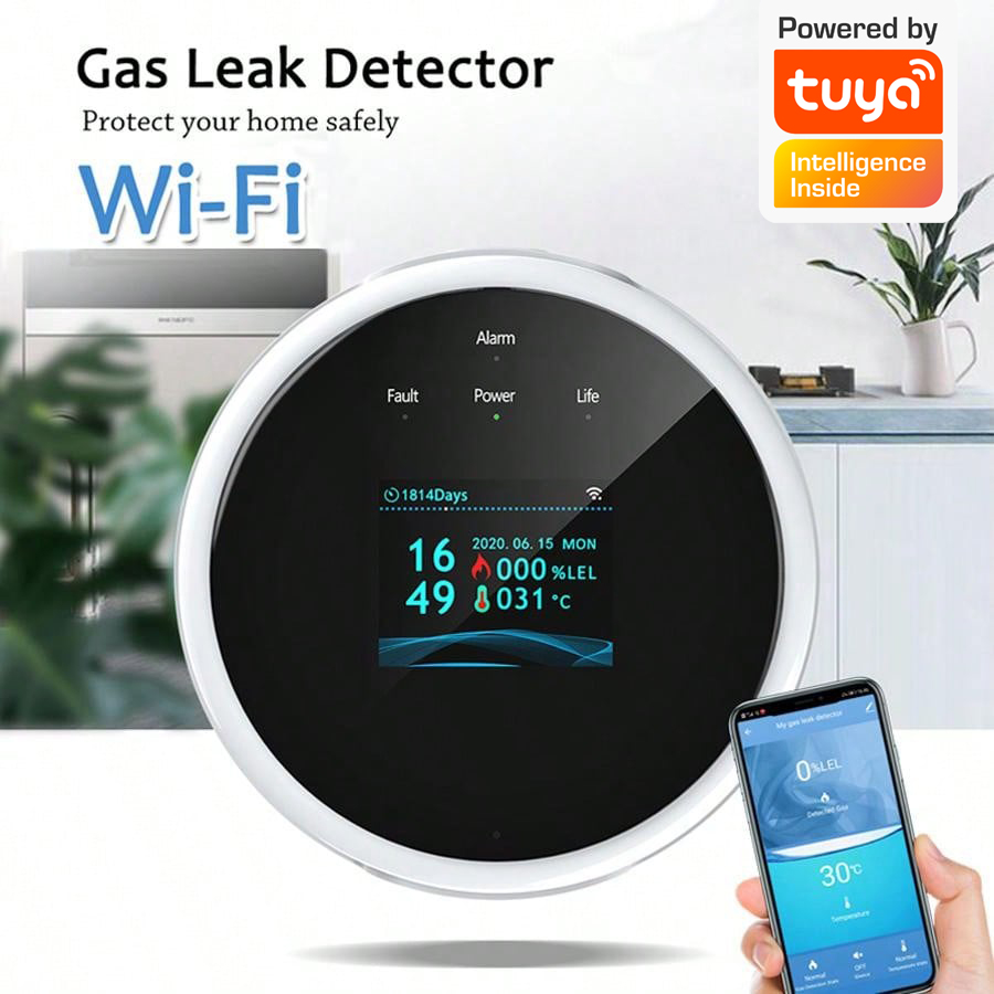 2.4G WiFi Gas Alarm Sensor Com - đánh giá và giá Home Security With Monitoring