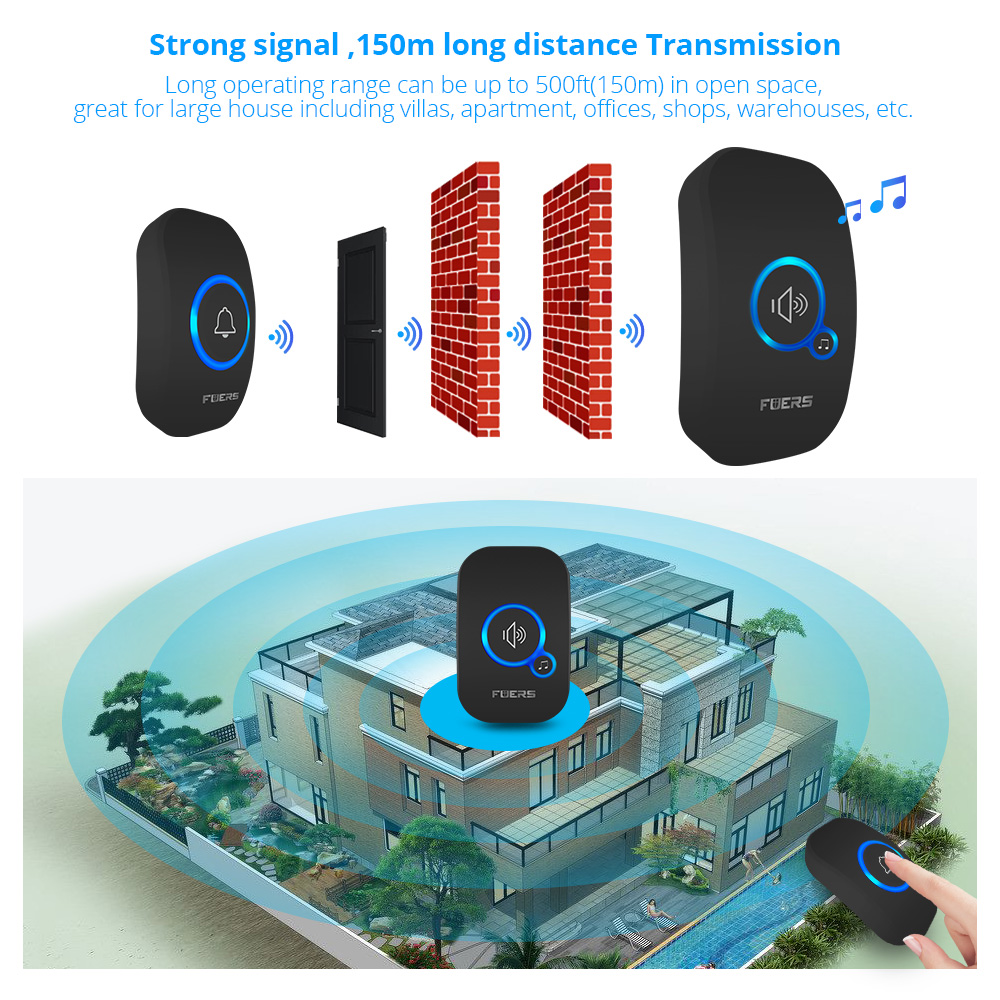 Fuers Wireless Doorbell Home W - đánh giá và giá Home Security Bell