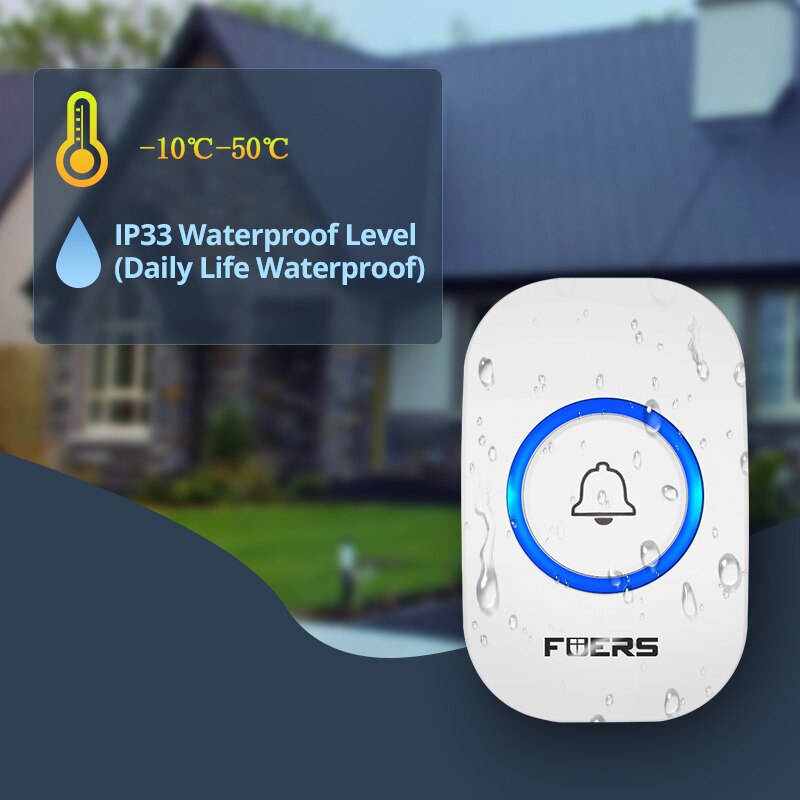 Fuers Wireless Doorbell Waterp - đánh giá và giá Home Security Bell