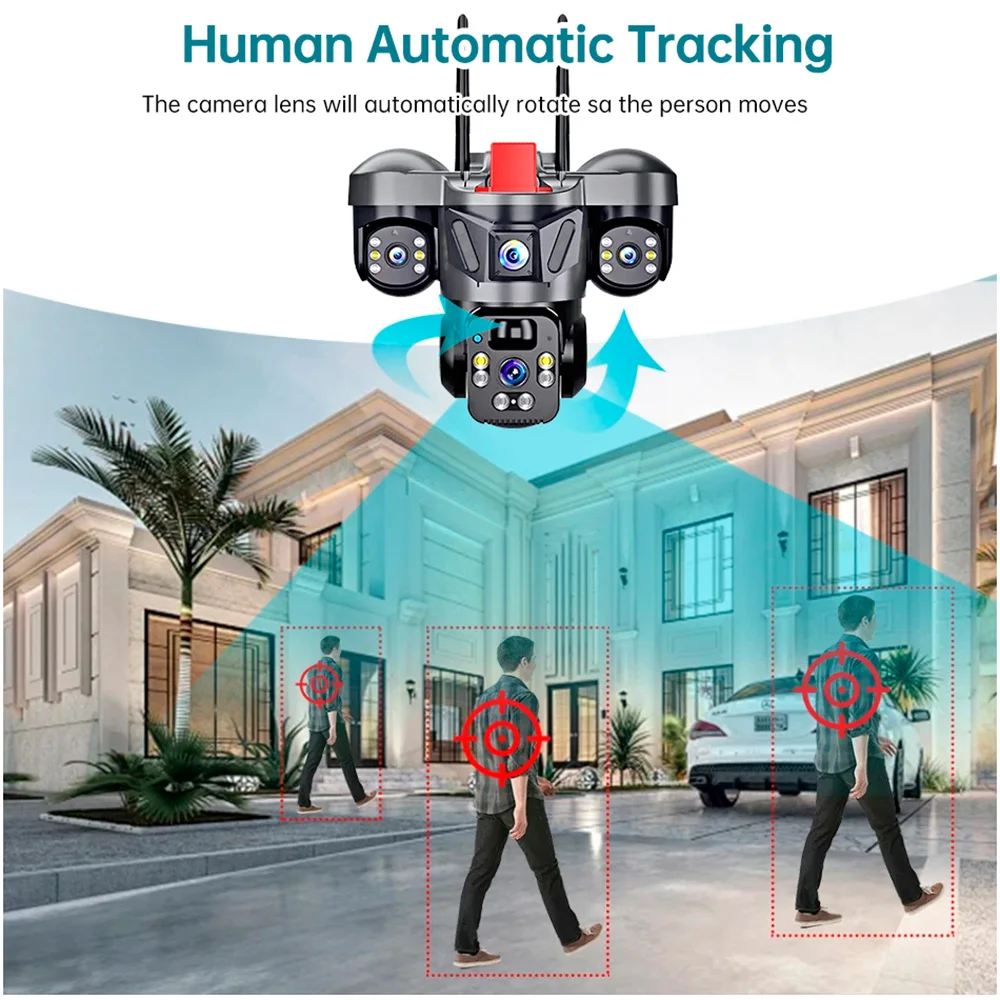 KERUI V380 Pro Outdoor PTZ 6MP - đánh giá và giá Home Security Monitoring Service