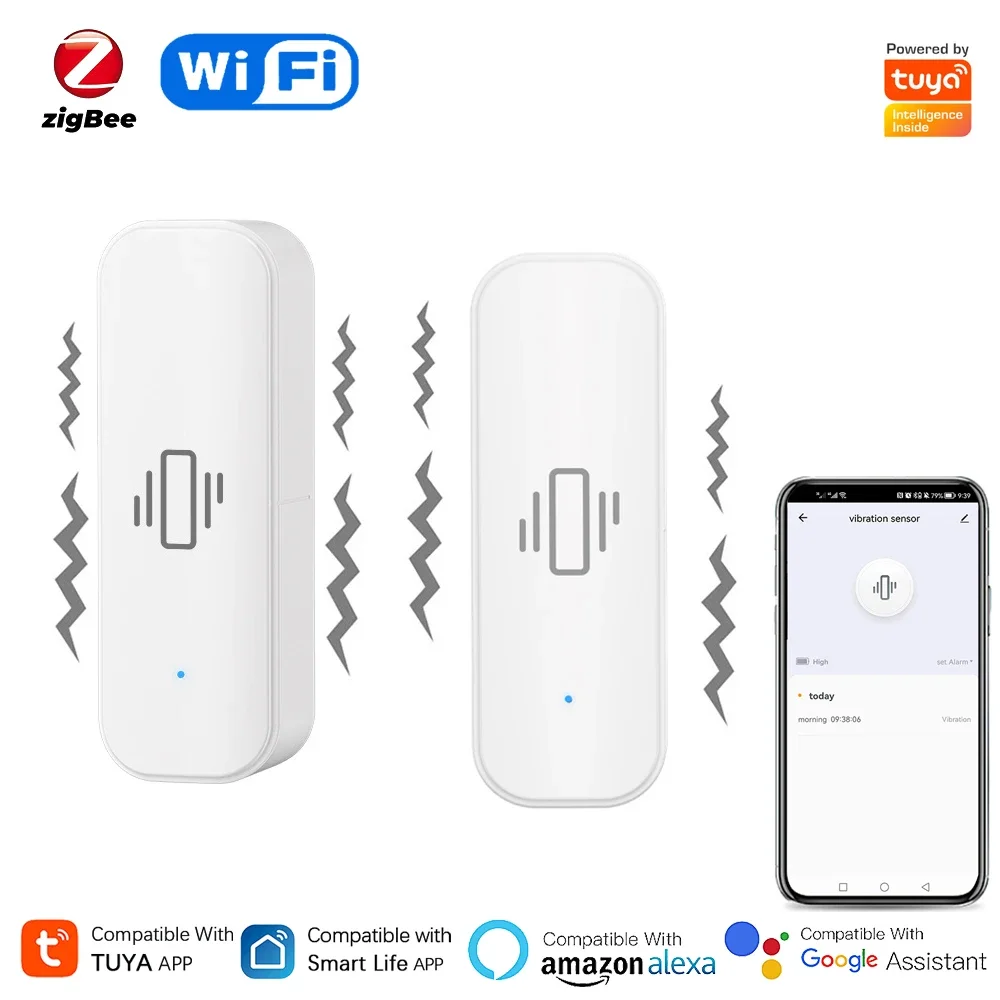 Tuya WiFi/Zigbee Smart Vibrati - đánh giá và giá Home Security With Monitoring