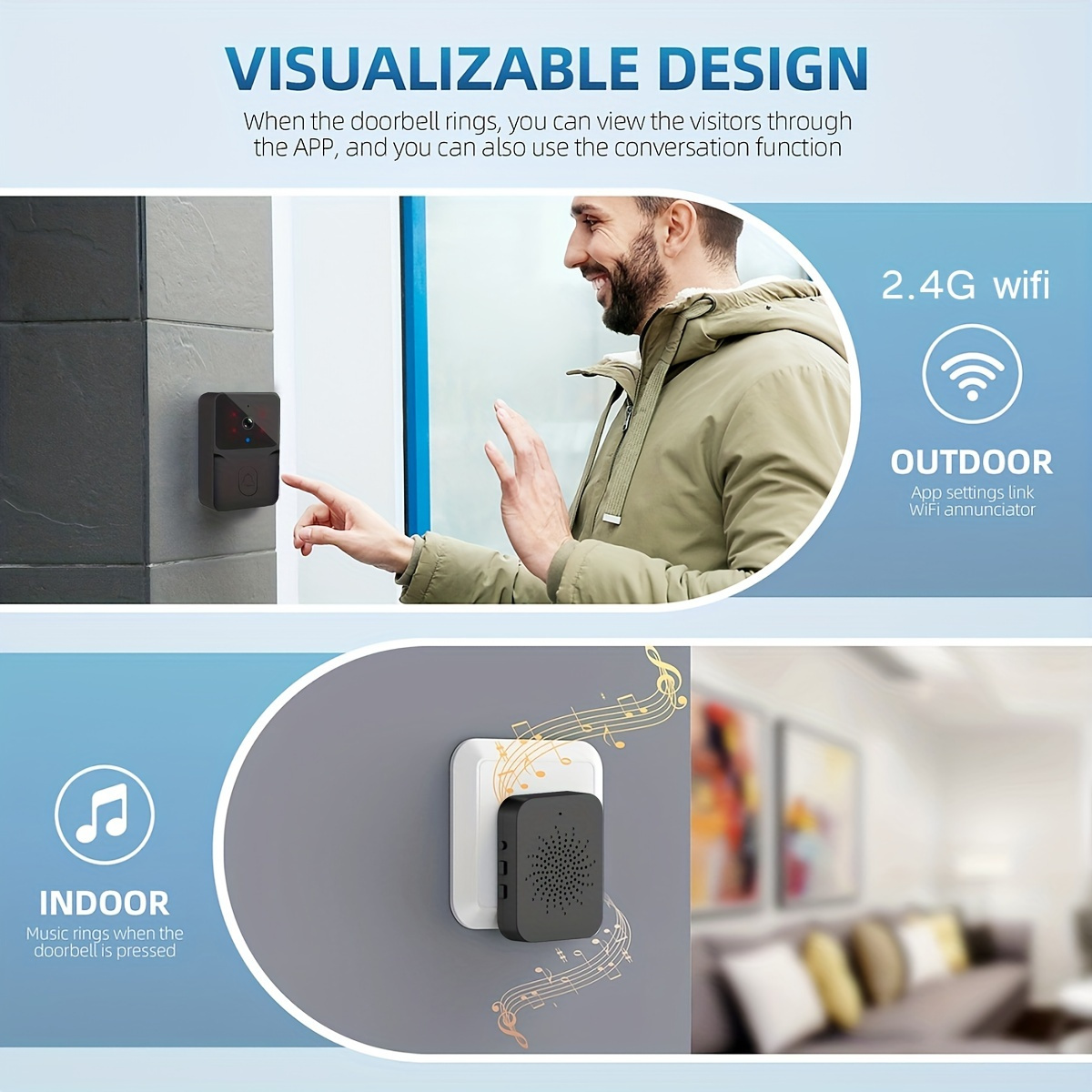 Tuya Wireless Smart Video Door - đánh giá và giá Home Security Monitoring Service